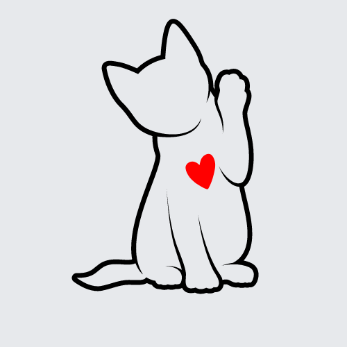 Hjerte for hjemløse katter logo